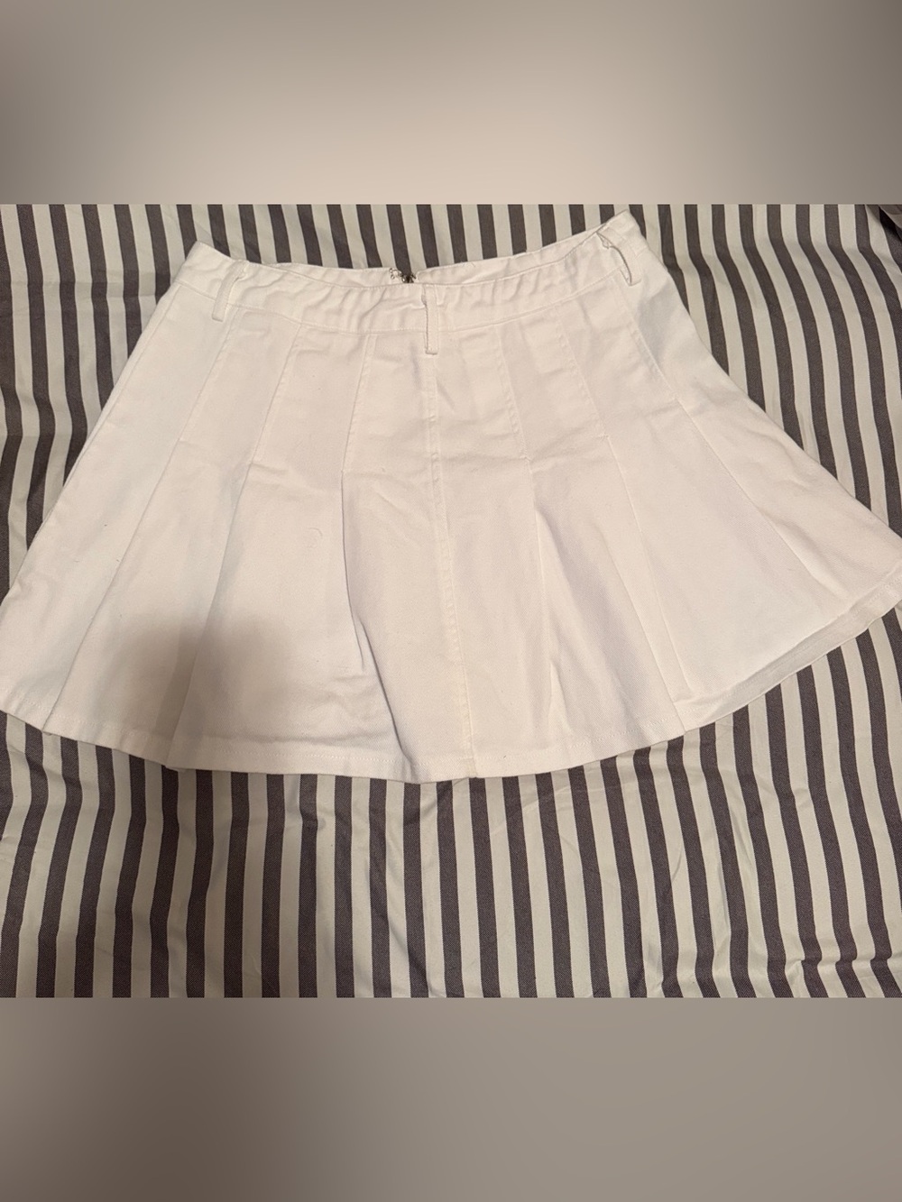 Altar'd State White Pleated Skirt